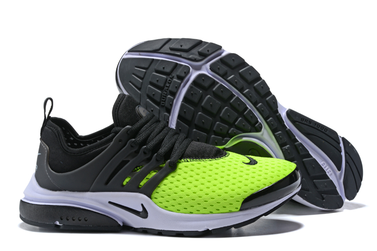 New Nike Air Presto 1 Black Fluorscent Green White Shoes - Click Image to Close